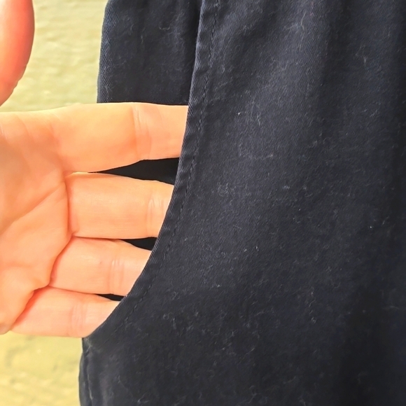 Quacker Factory Jeans  Black Denim Embellished Dragonfly Pocket Pull-on large - Picture 5 of 8